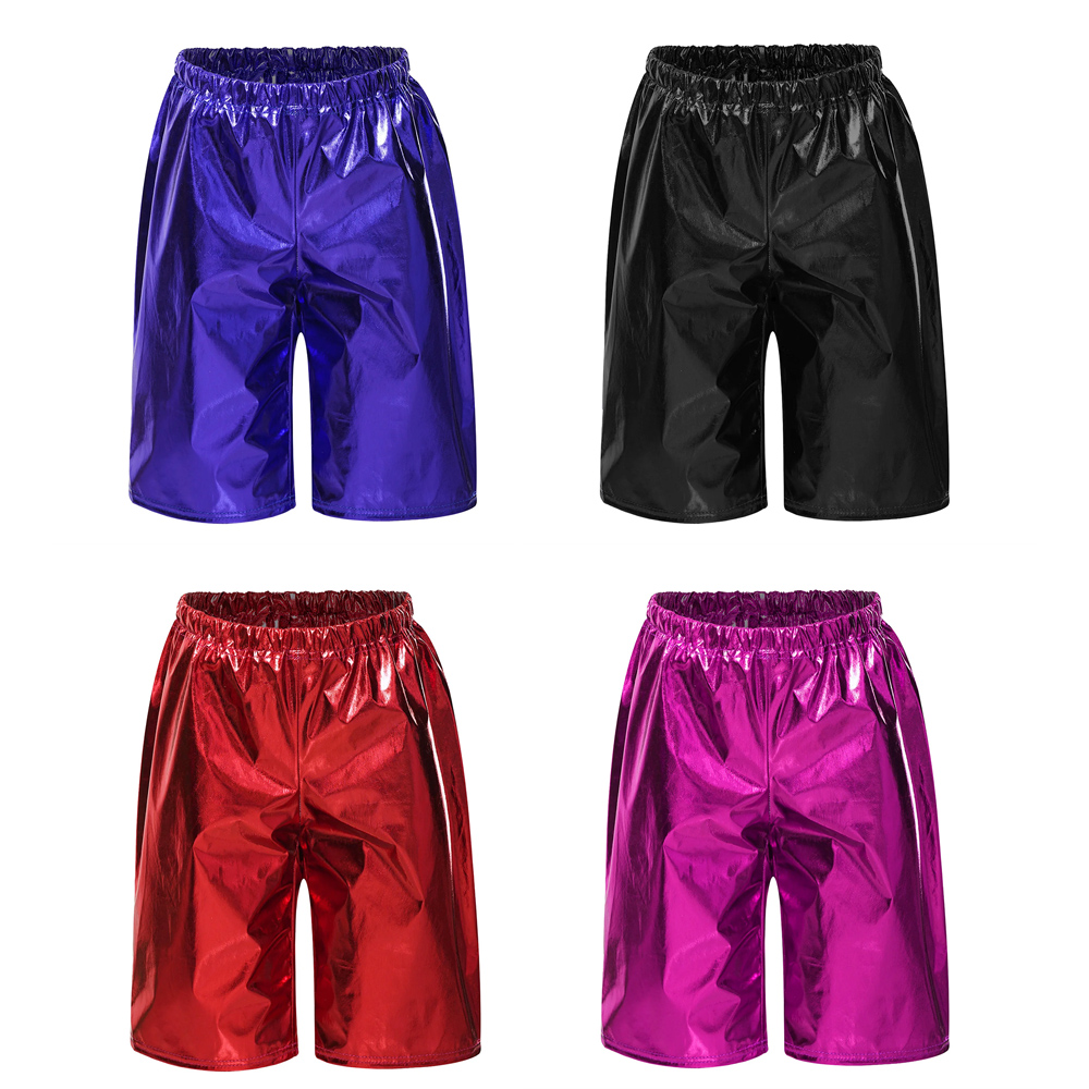 Boyshort Underwear - Bambini Ragazzi Metallico 1/2 Pantaloni Ginnastica